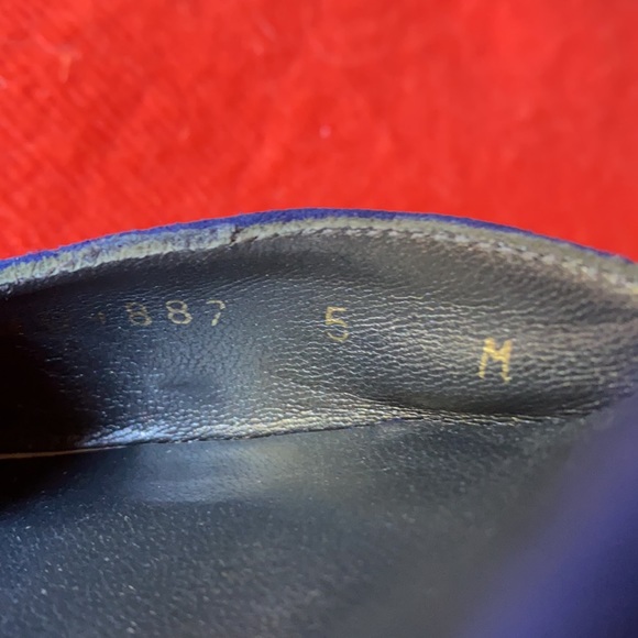 Stuart Weitzman suede fringe ankle strap heels - Picture 7 of 7